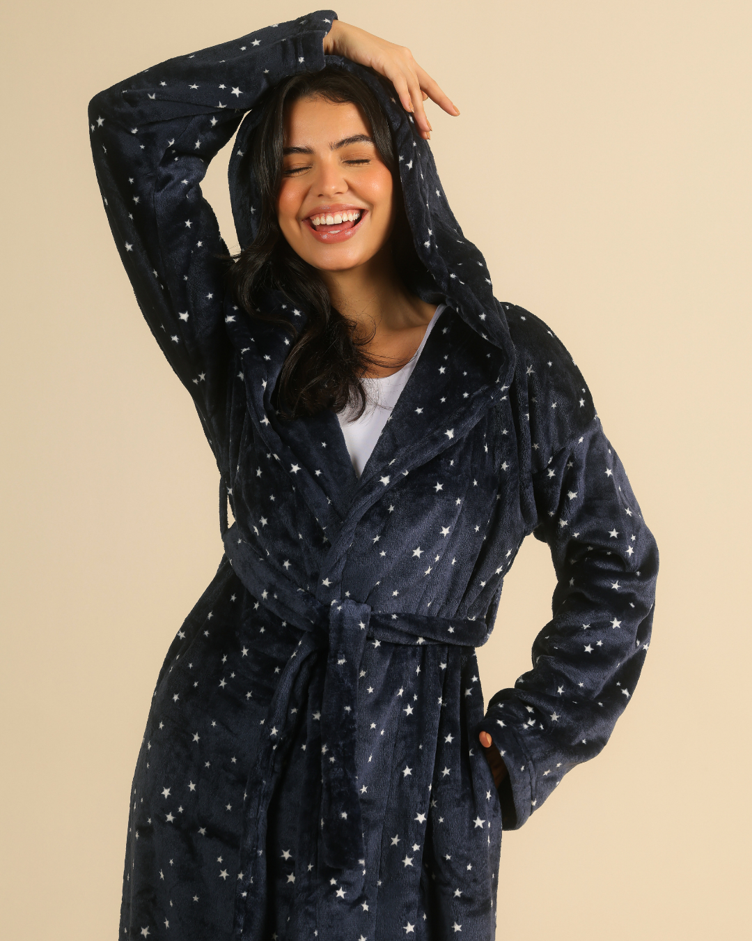 Stary winter women robe