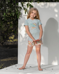 Girls' Pajama Set Half Sleeve with Shorts