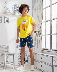 Simpson boys pajamas, jersey shorts, Fazba Simpson