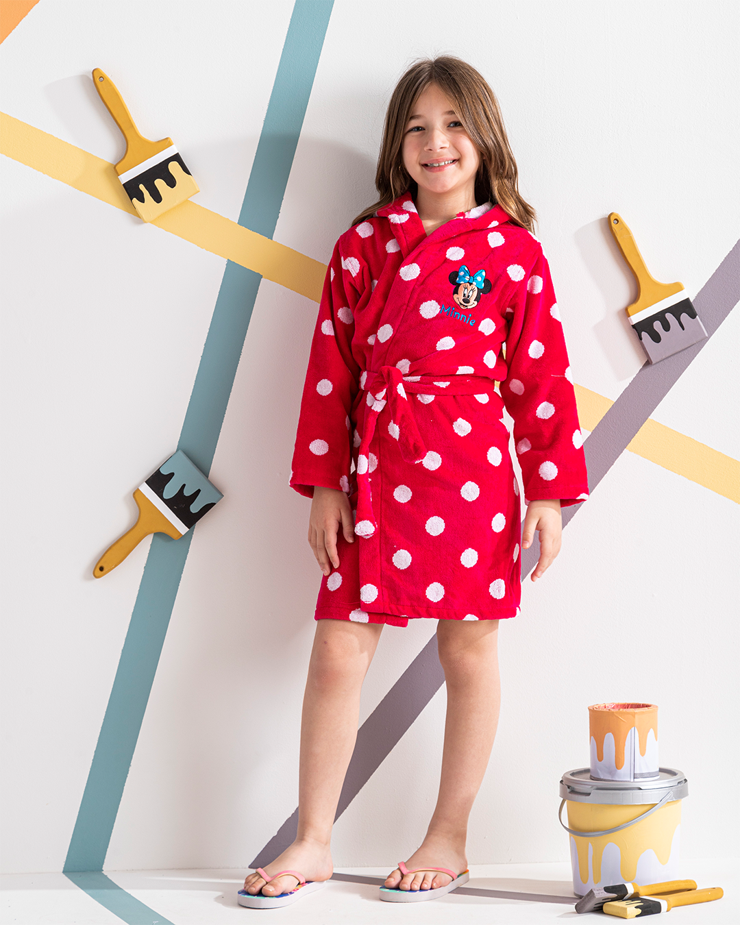 Girls Minnie Mouse bathrobe