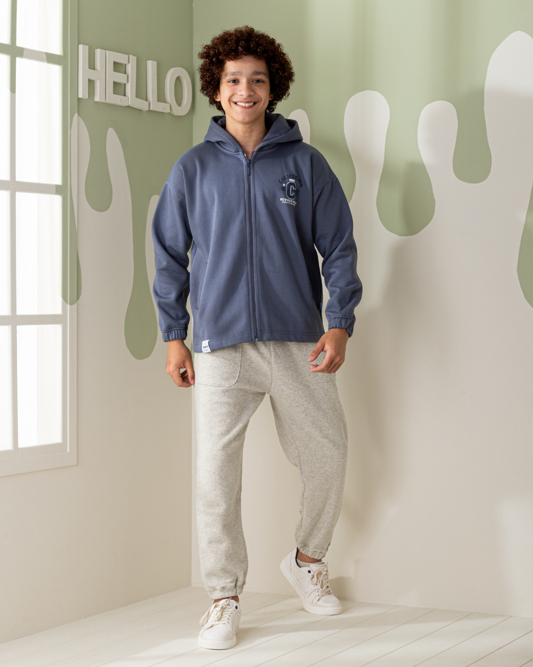Varsity بيجاما أولادي كُم طويل