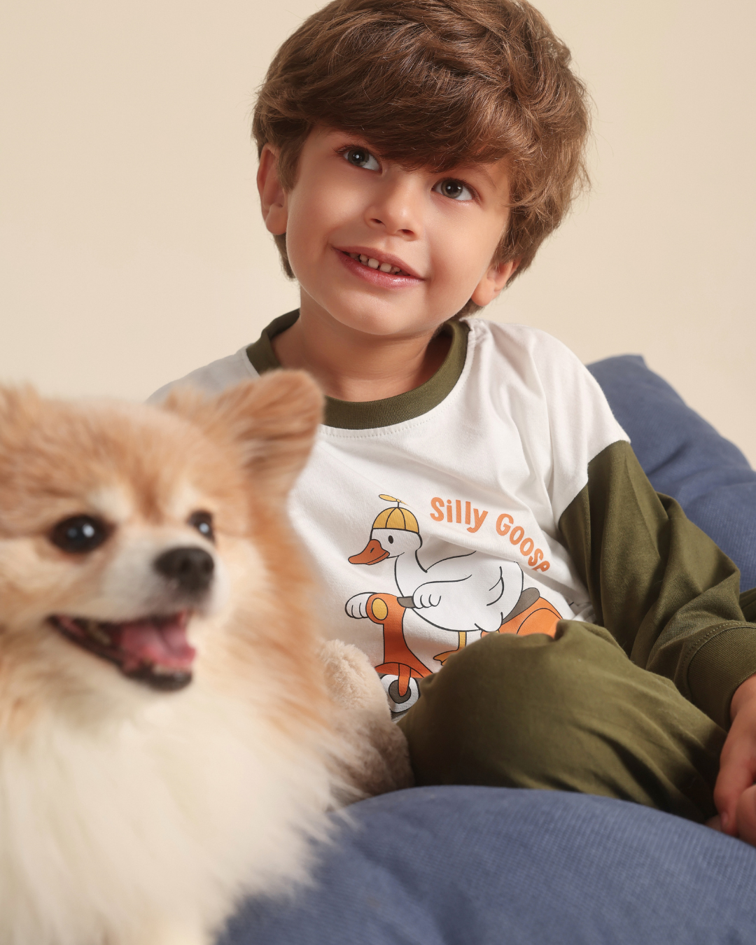 Boys pajama set silly goose on the loose