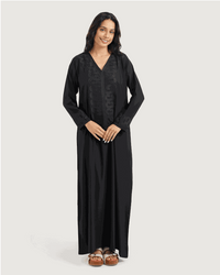 12 قميص داكرون سادة مطرز بكم