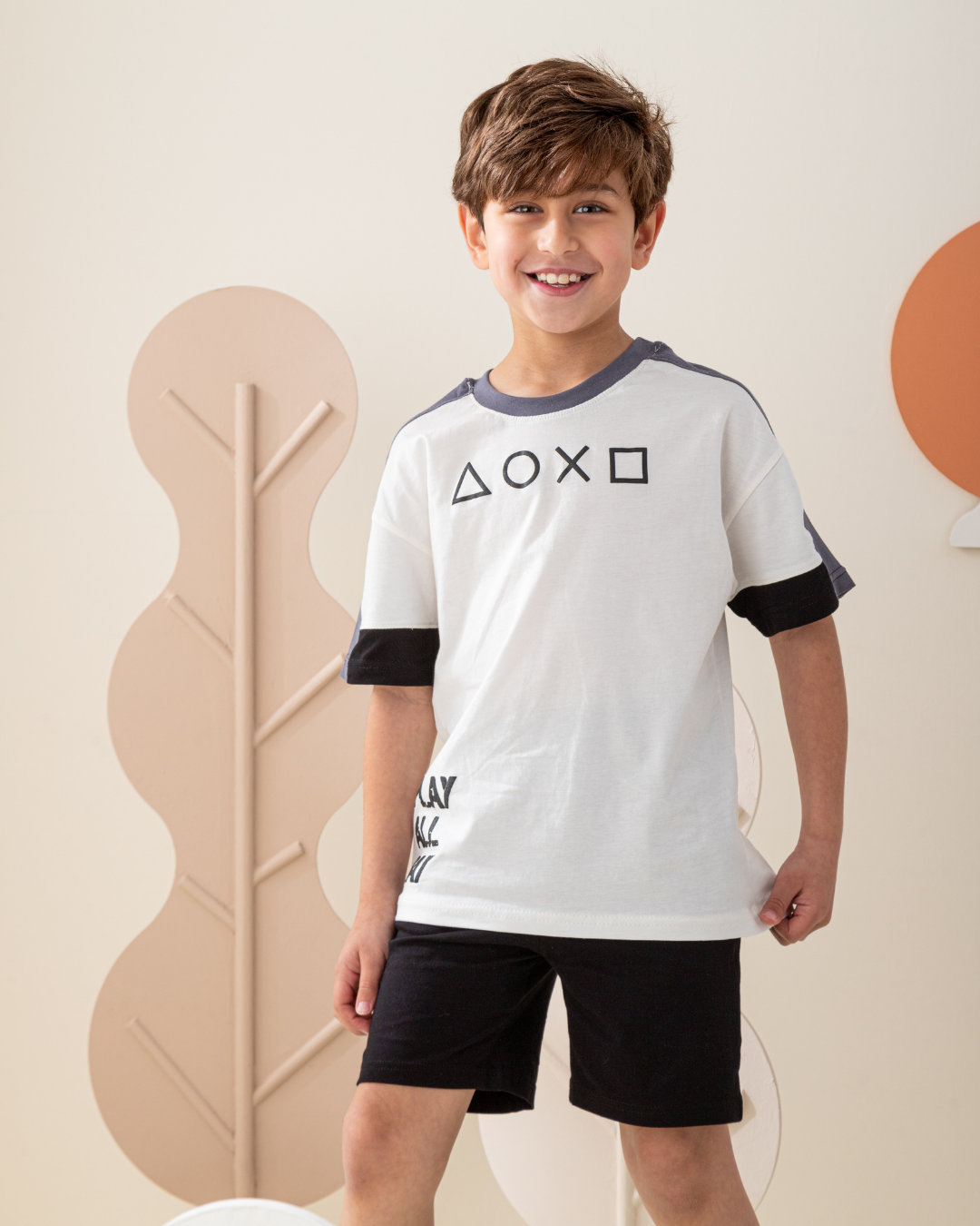 بيجاما نص كم  قصات و شورت قطن