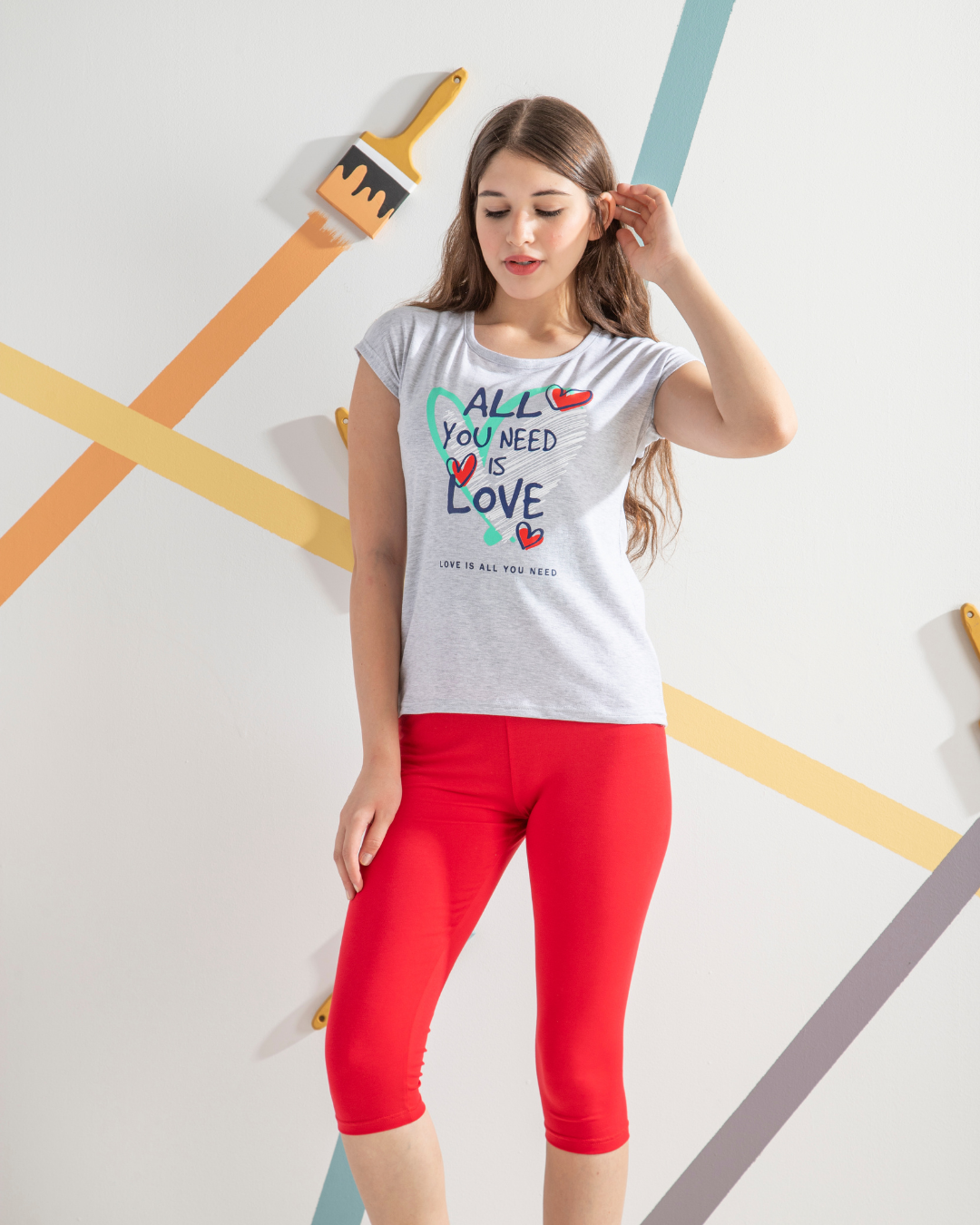 LOVE بيجامه بناتي