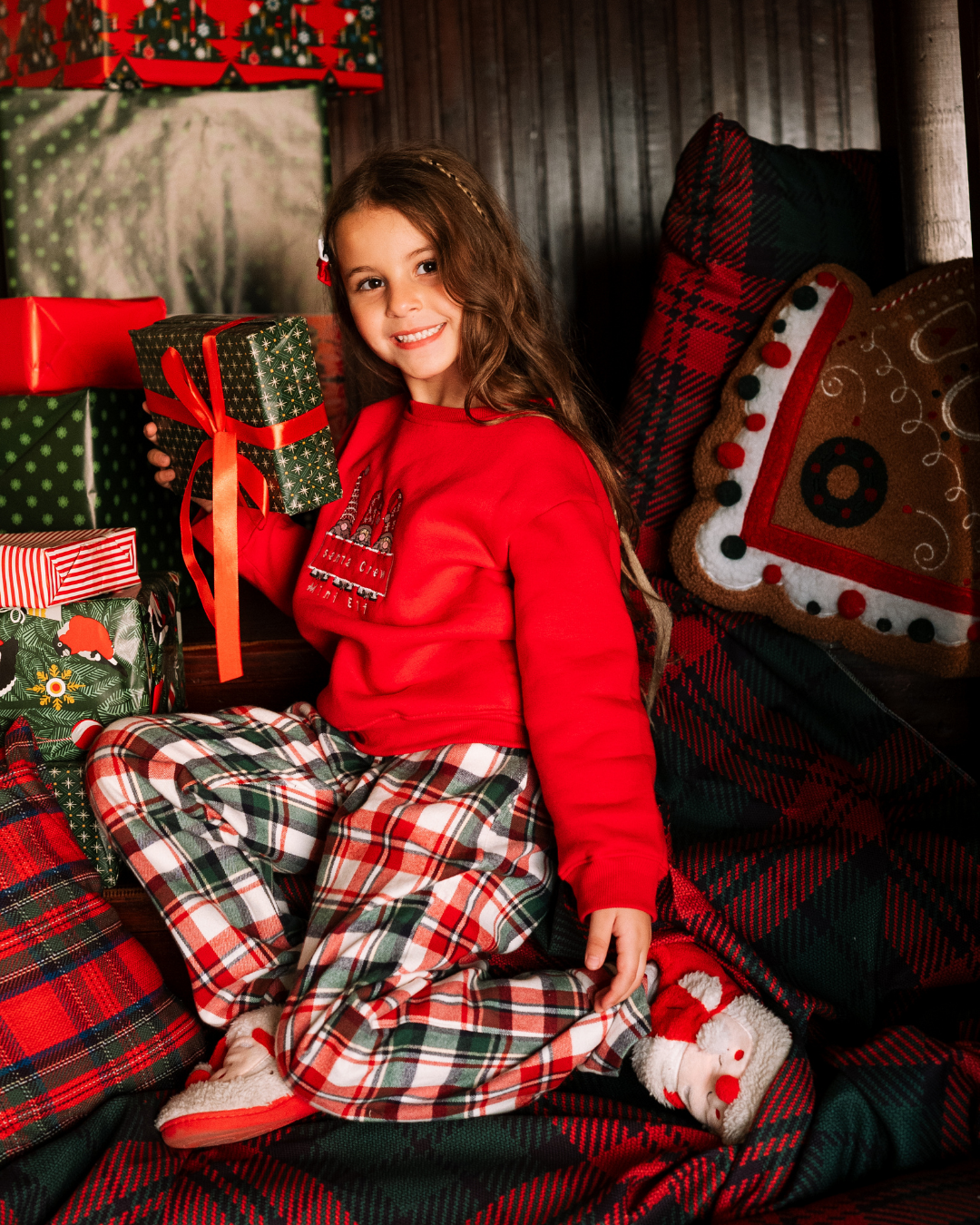 Santa Crew Mini Elf  Pajamas