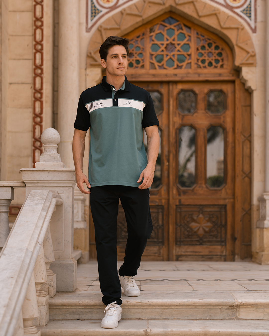 BRAND Limited Edition بيجامه رجالي ياقة بزراير