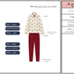 Enjoying winter in red roses pajama