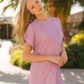 Rhombus Women's Half Sleeve Nightgown