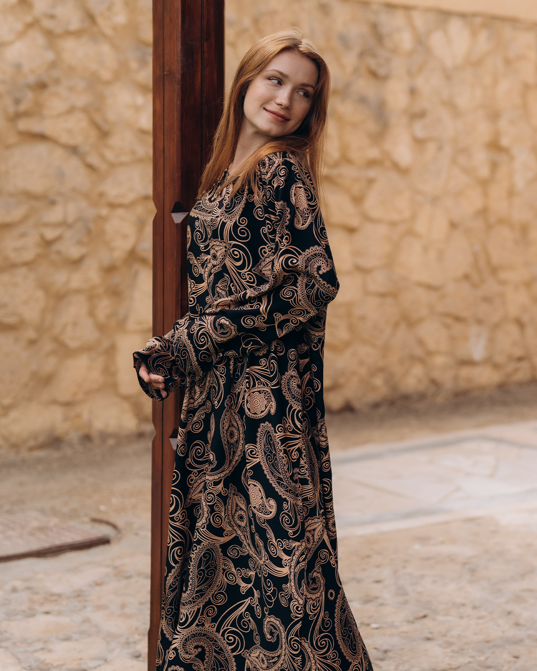 Viscose shirt with floral sleeves 52