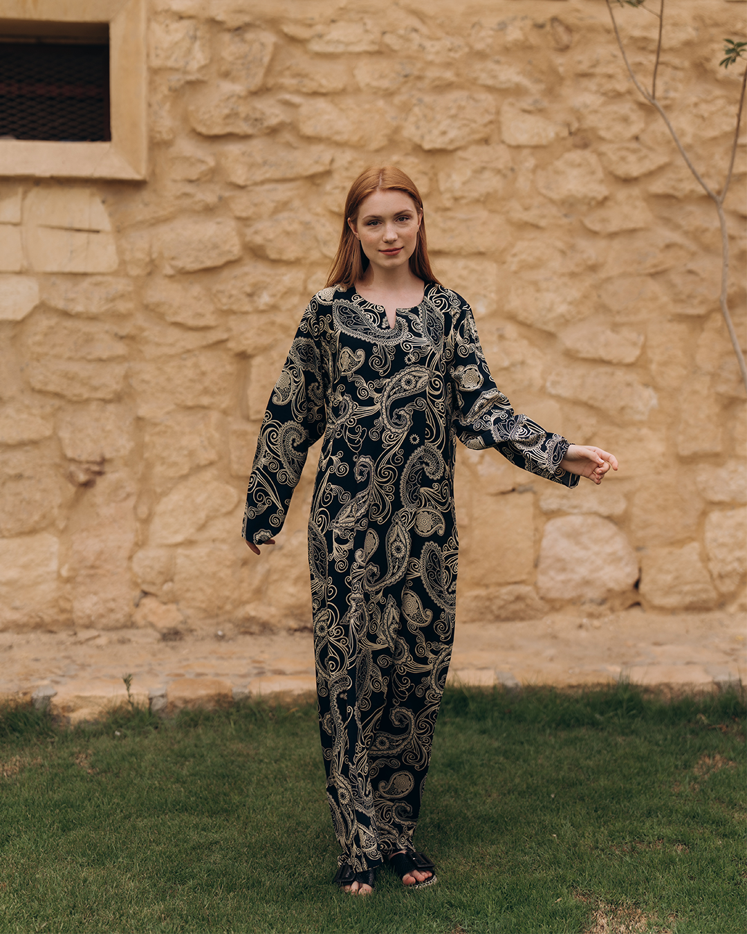 Viscose shirt with floral sleeves 52