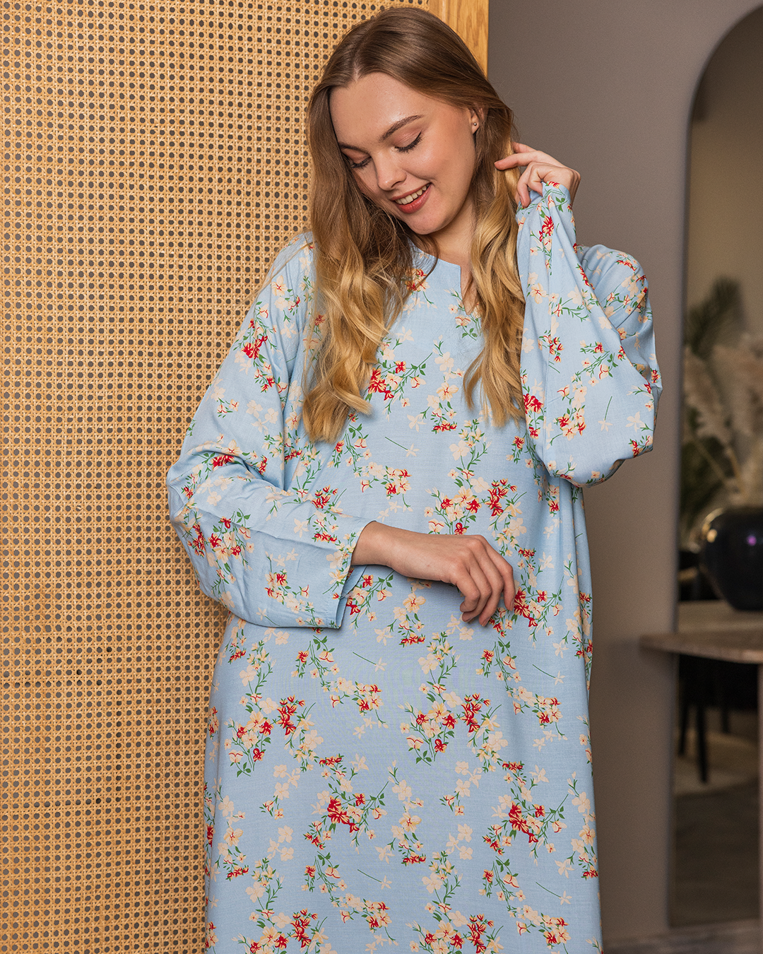 قميص فسكوز كم مشجر 59