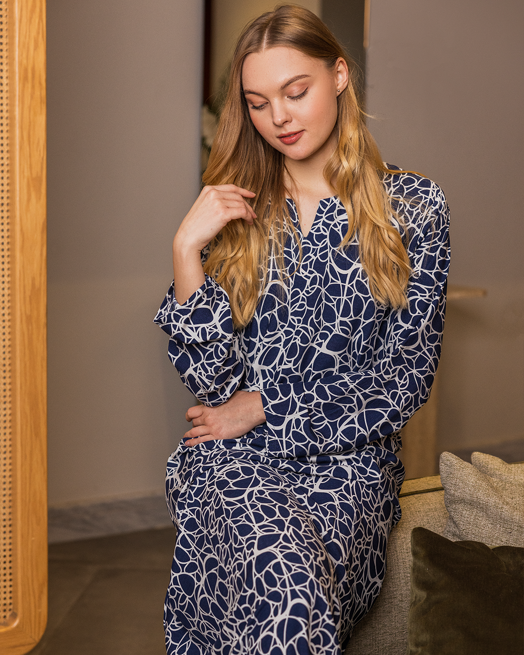 Viscose shirt with 60 sleeves