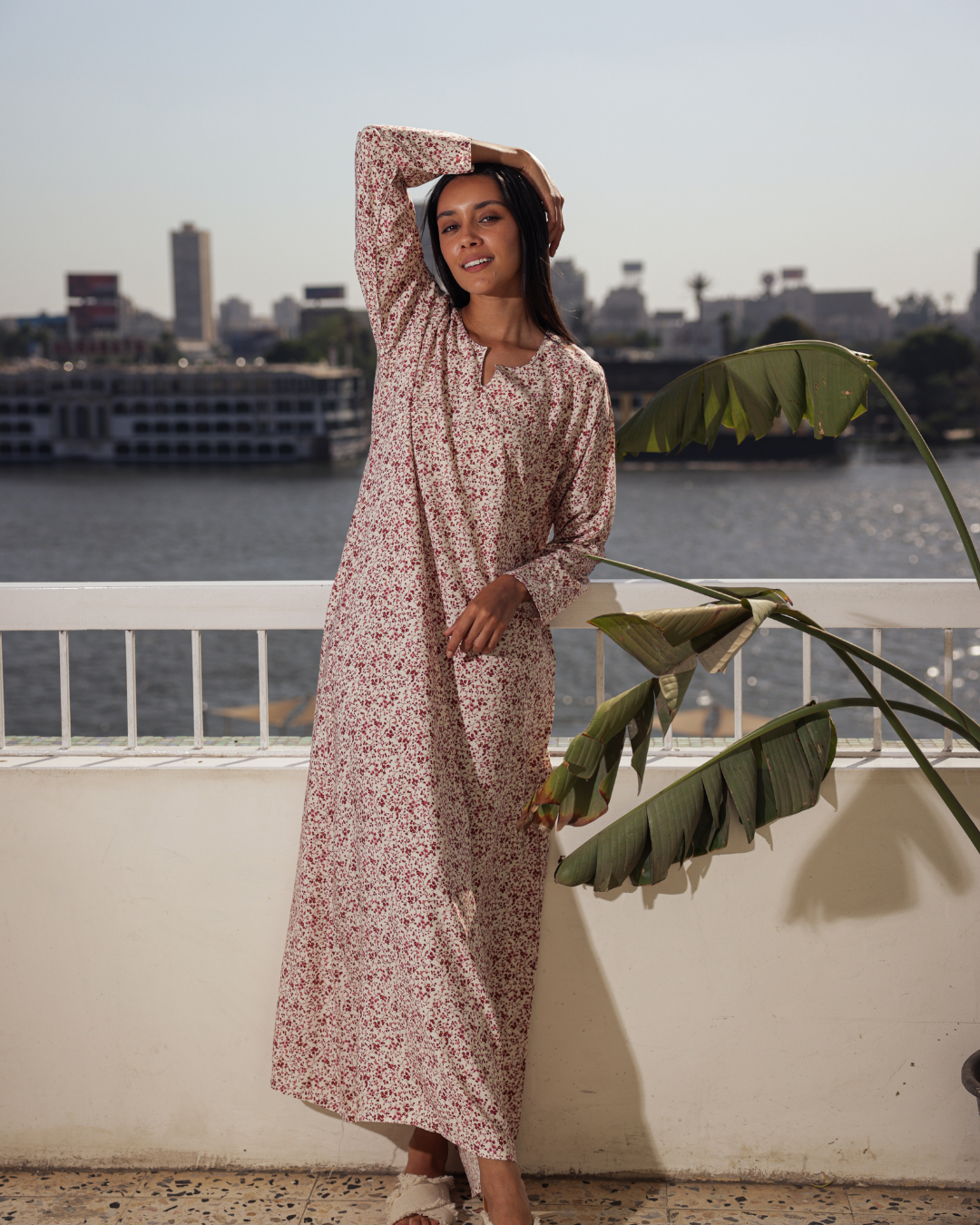 قميص فسكوز كم مشجر 69