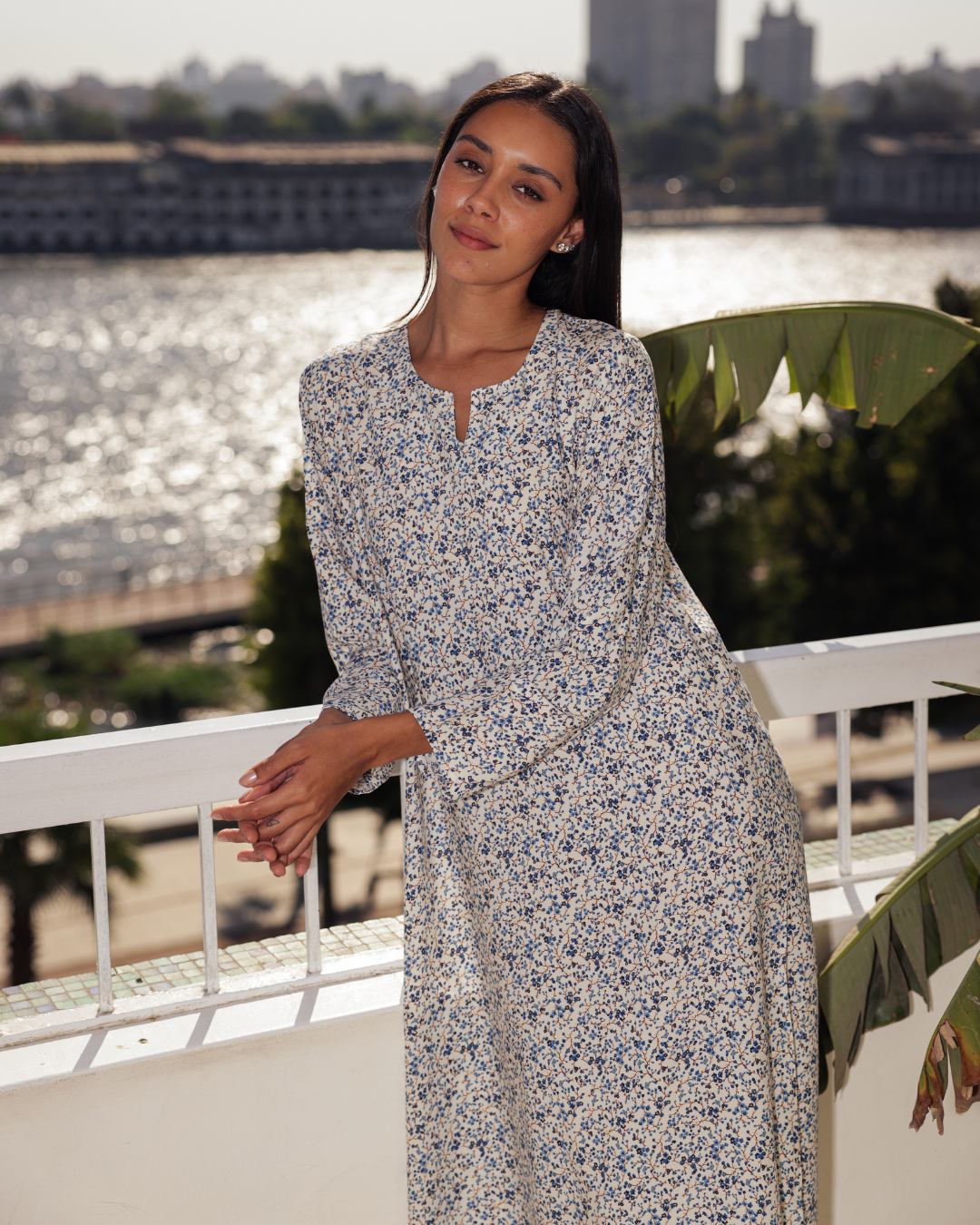 قميص فسكوز كم مشجر 69