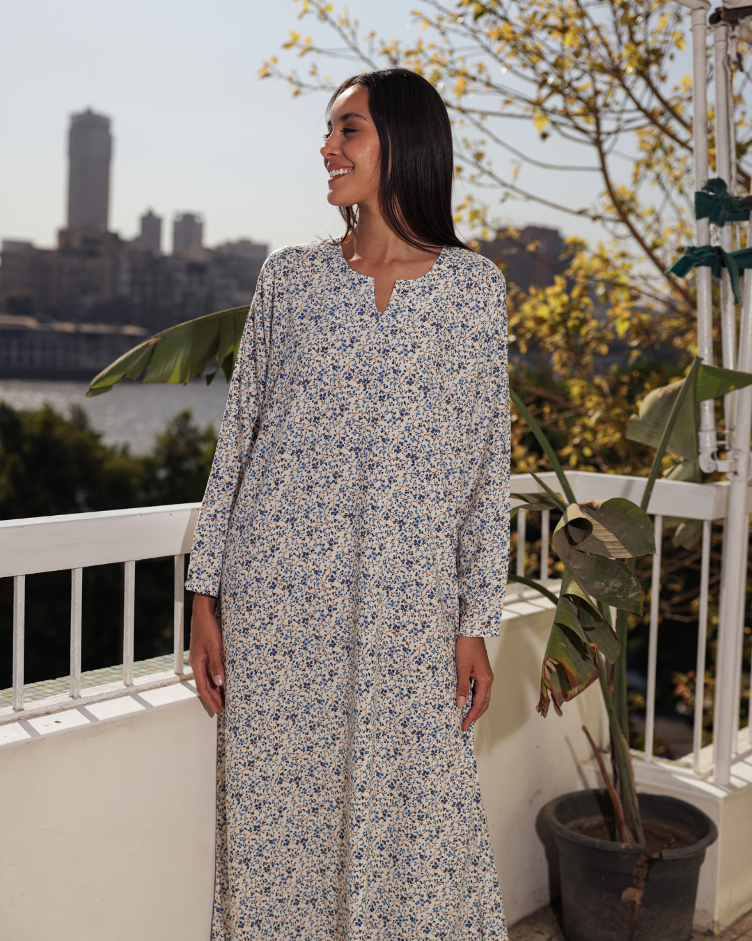 قميص فسكوز كم مشجر 69