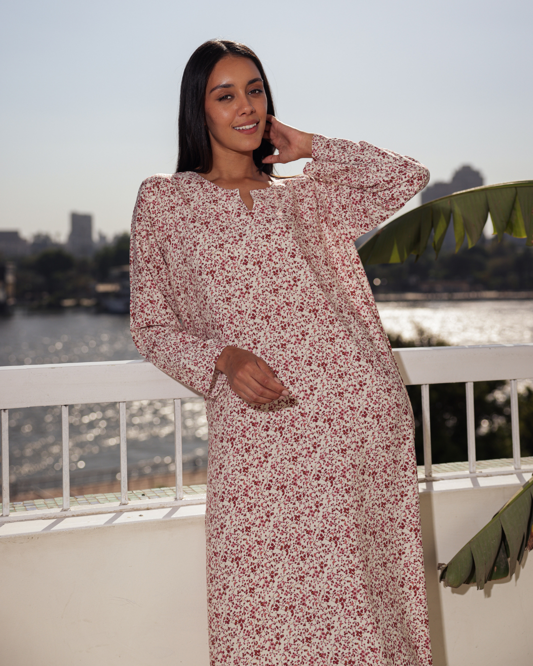 قميص فسكوز كم مشجر 69