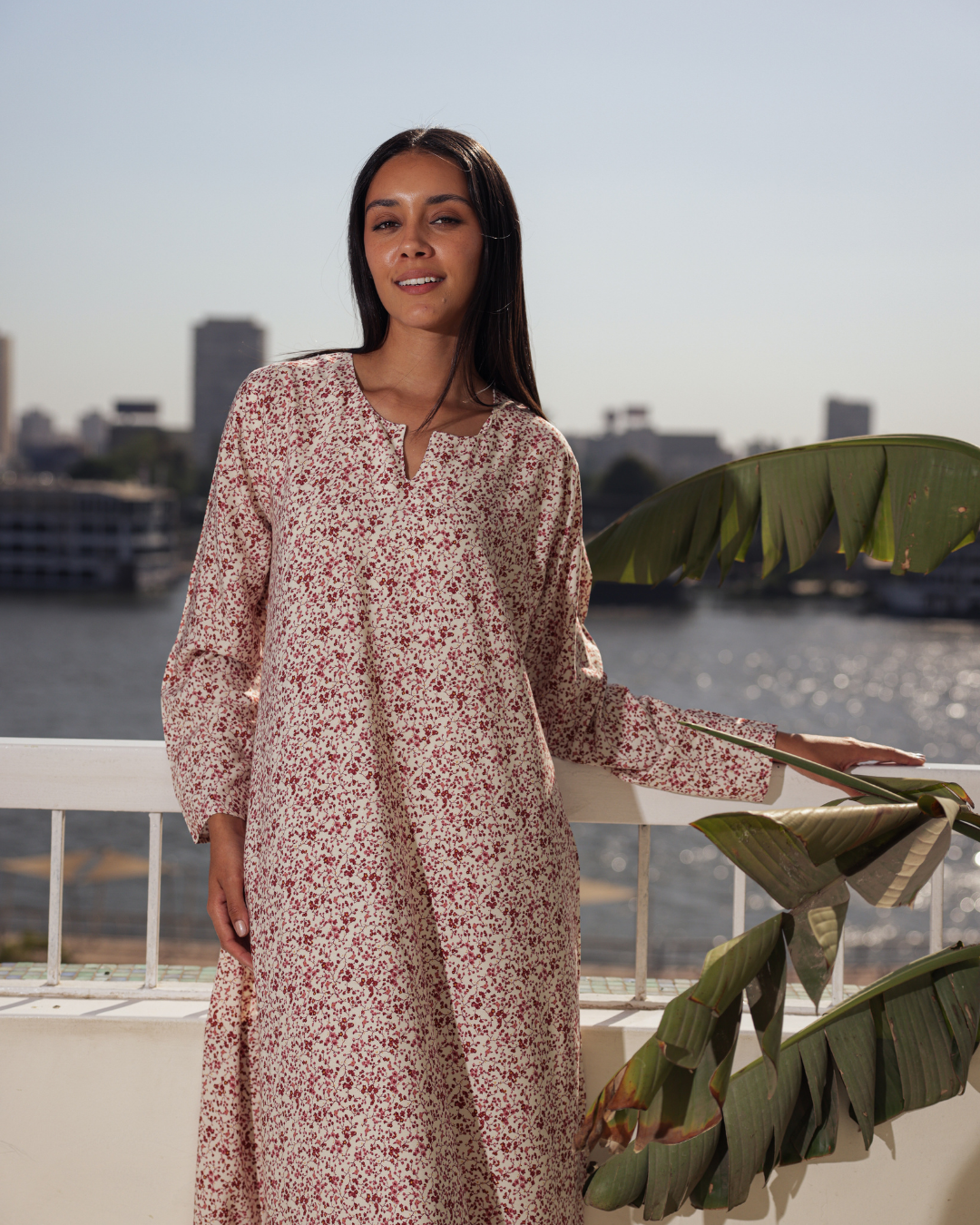 قميص فسكوز كم مشجر 69