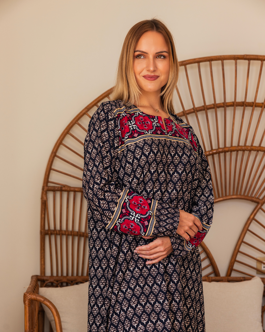 قميص فسكوز كم مشجر 70