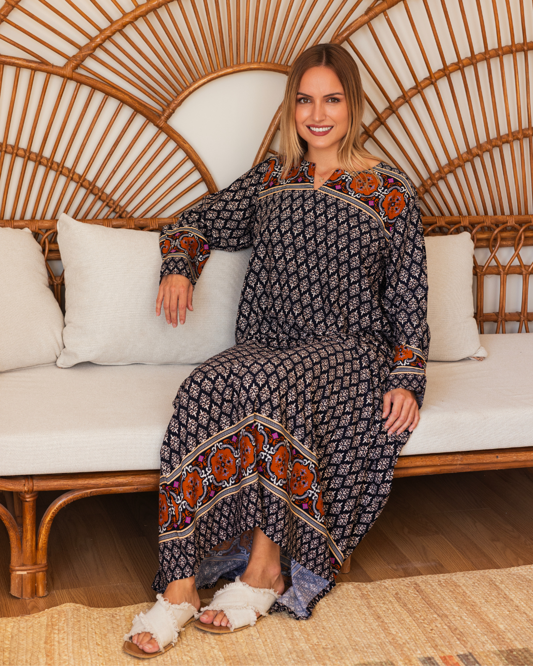 قميص فسكوز كم مشجر 70