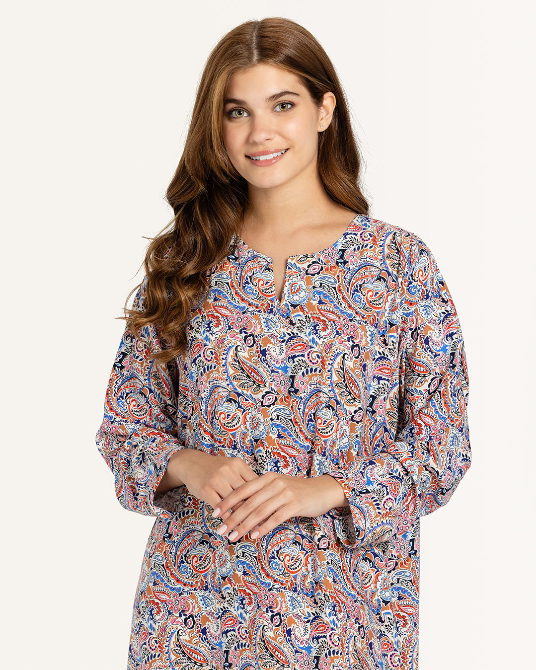 قميص فسكوز كم مشجر 73