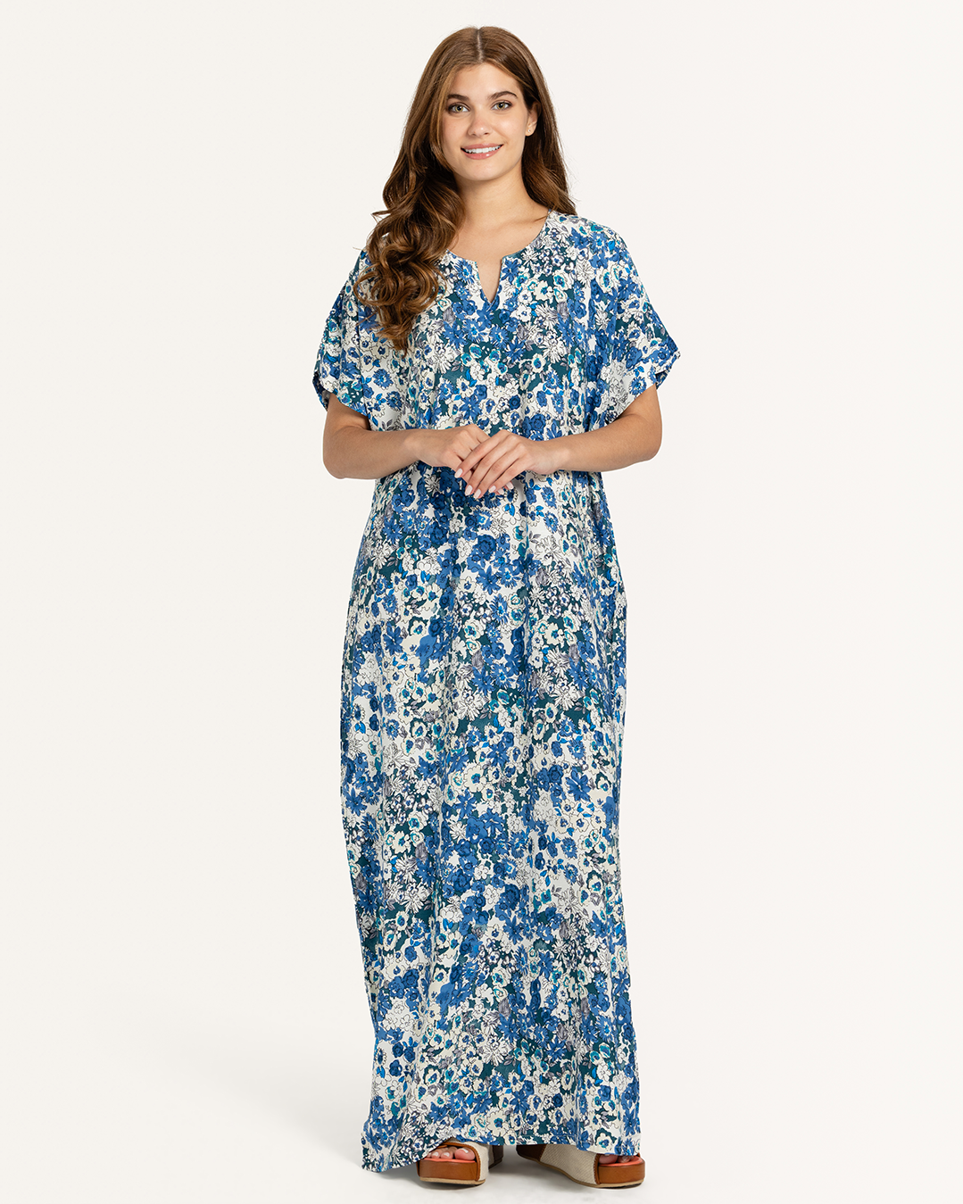 قميص فسكوز نص كم مشجر 62