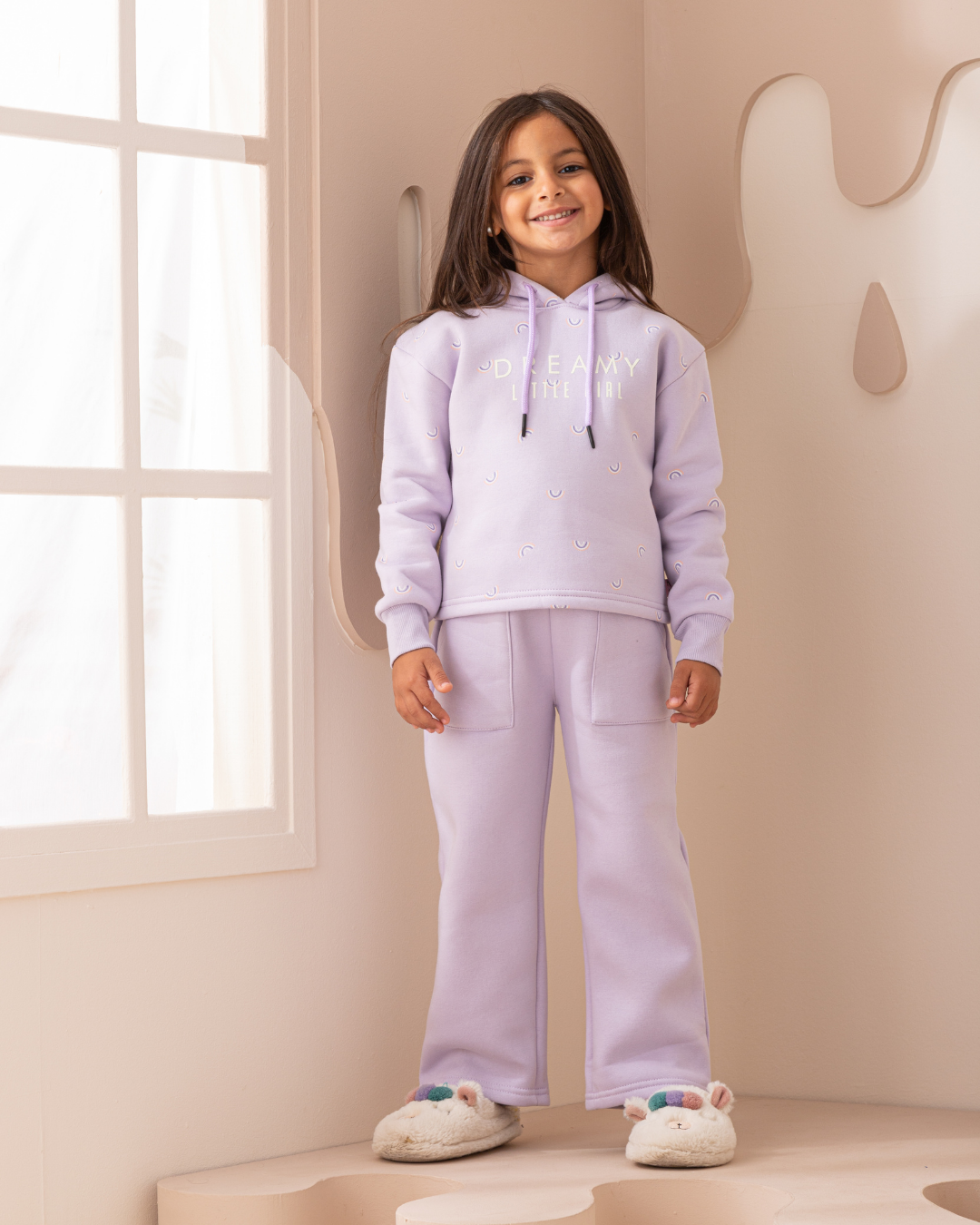 Dreamy Rainbows girls long sleeve pajamas