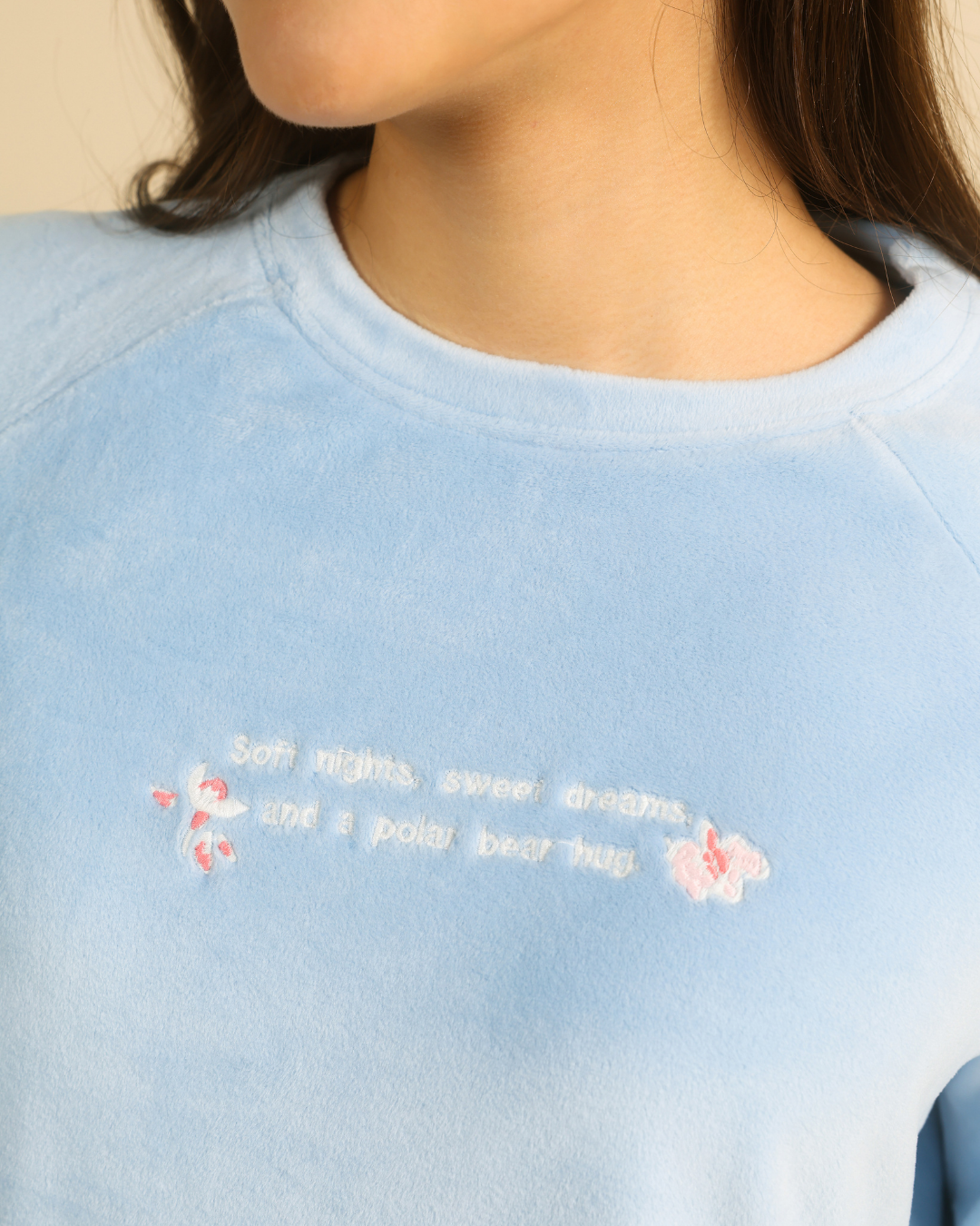 Snow Flowers Women pajama in lilac