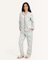 Classic Snowman Button up Pajamas