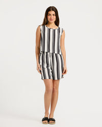 Women's Sleeveless Pajama Set with Shorts