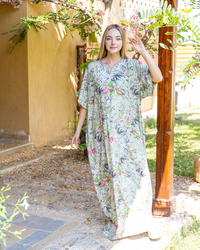 Viscose floral shirt, half sleeve 111