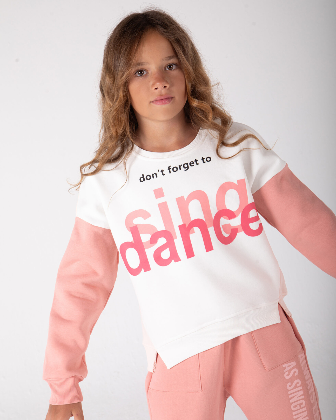 Don't forget to dance. Girls' pajamas