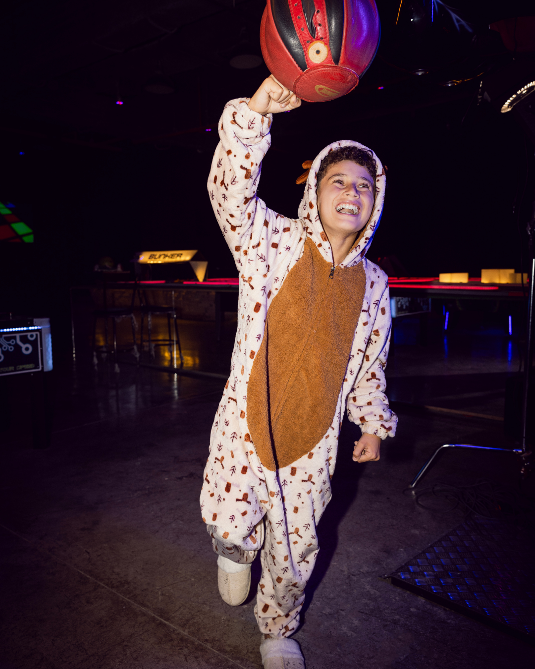 Moose Character Long Sleeve Kids onesie