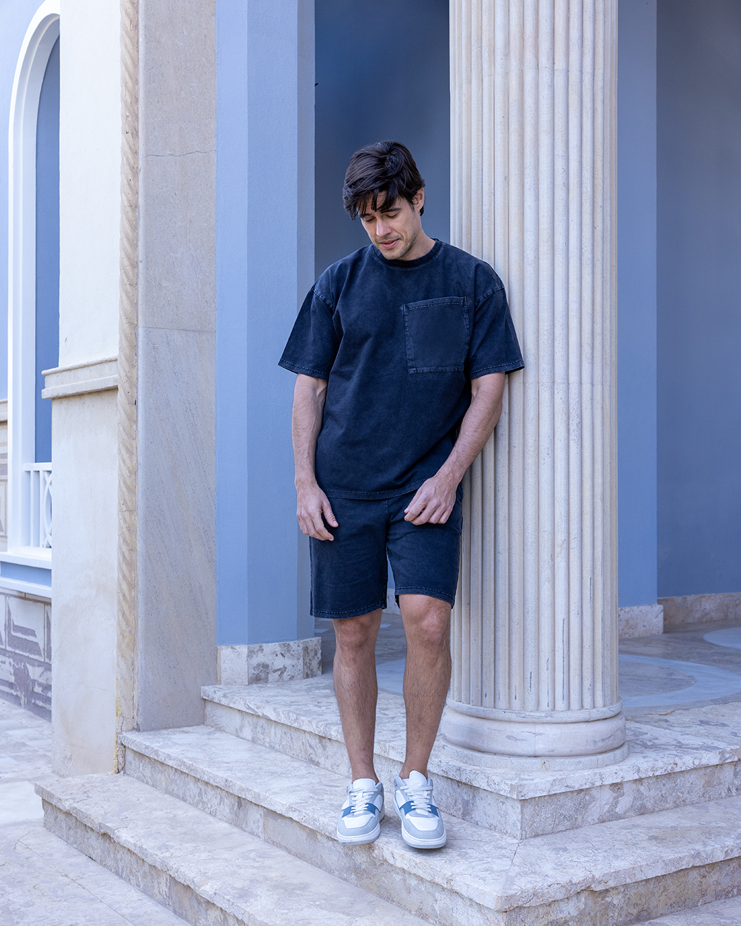 طقم شورت سمر ميلتون نص كم و جيب كبير