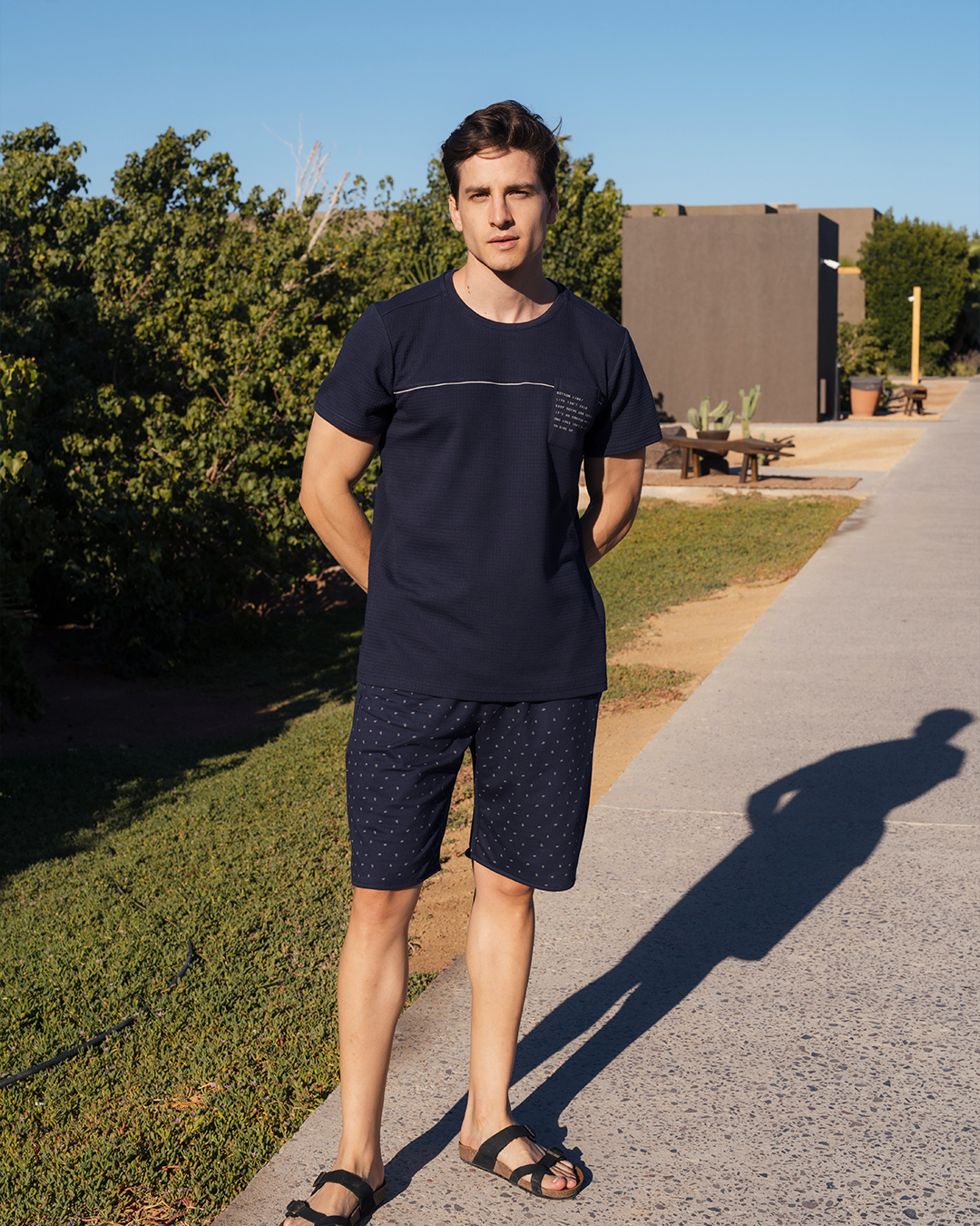 Bottom Line بيجاما رجالي نُص كُم