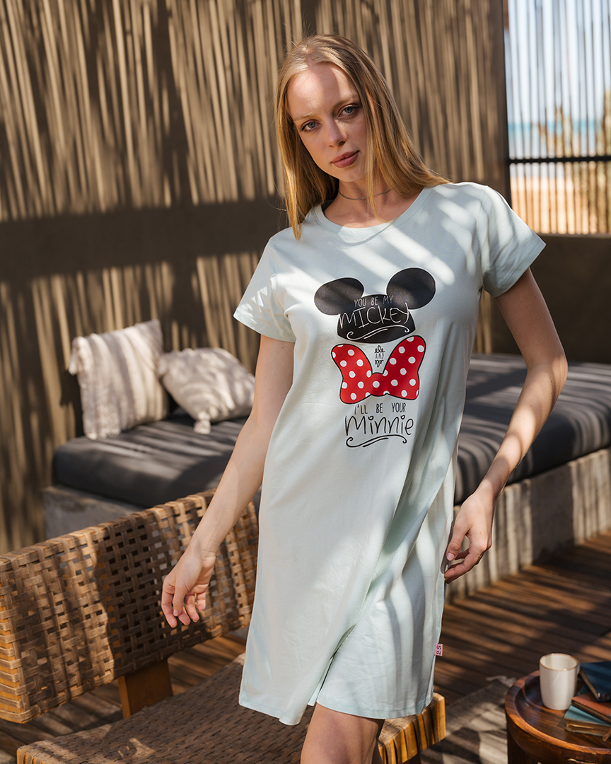 Minnie and mickey women's nightgown