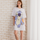 stitch نايت شيرت حريمي نص كم قصير
