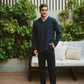 Men's classic navy printed pajamas