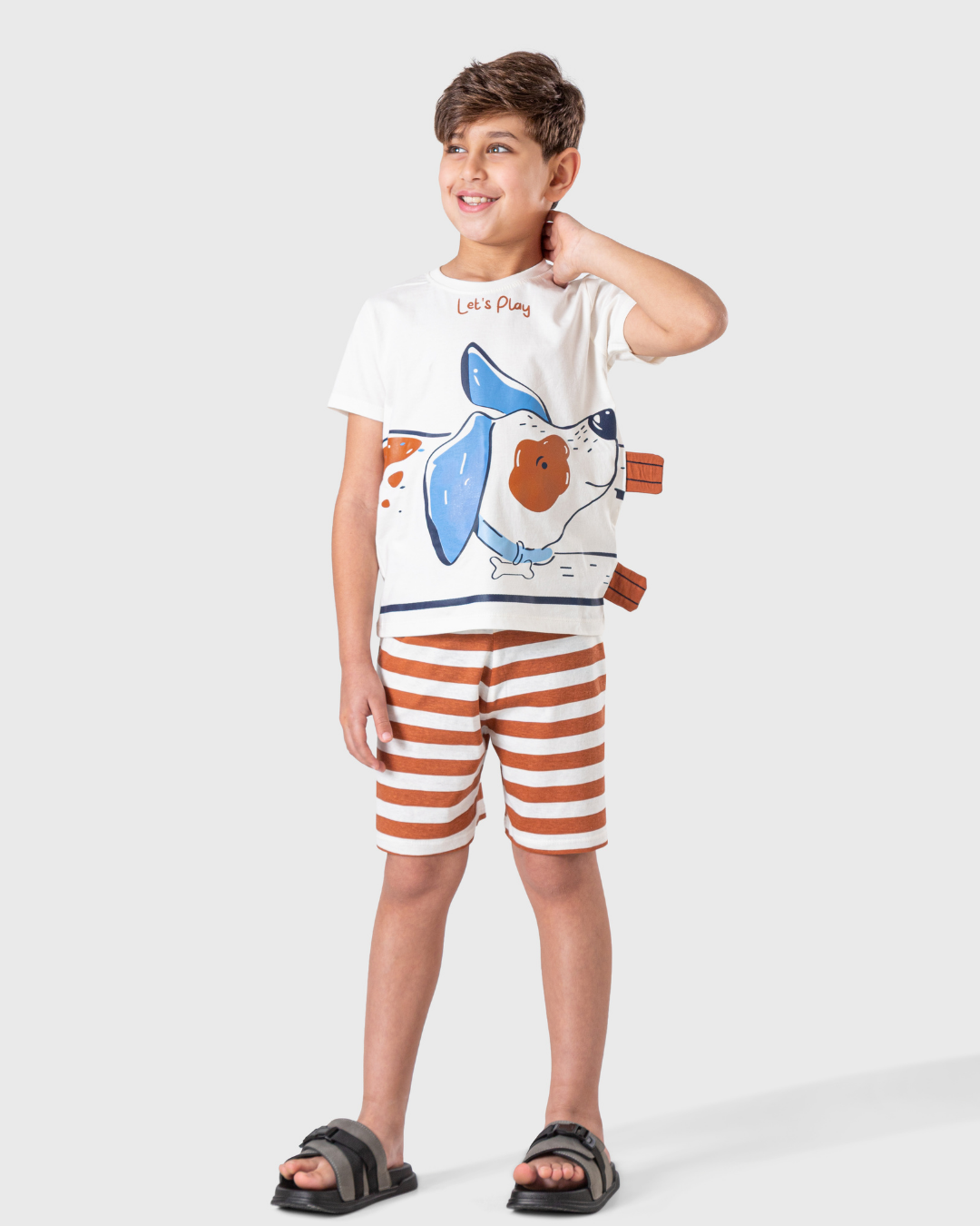 بيجاما شورت مخطط