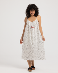 Women's dress keep blooming