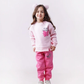 Happy Butterfly بيجامه بناتي رواند ميلتون 2 طابعه قصات في الصدر والكمر و الكم  + طباعه بنطلون