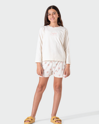 بيجاما بناتي بطبعة الفراولة اللذيذة