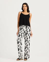 Women's sleeveless pajama with pants