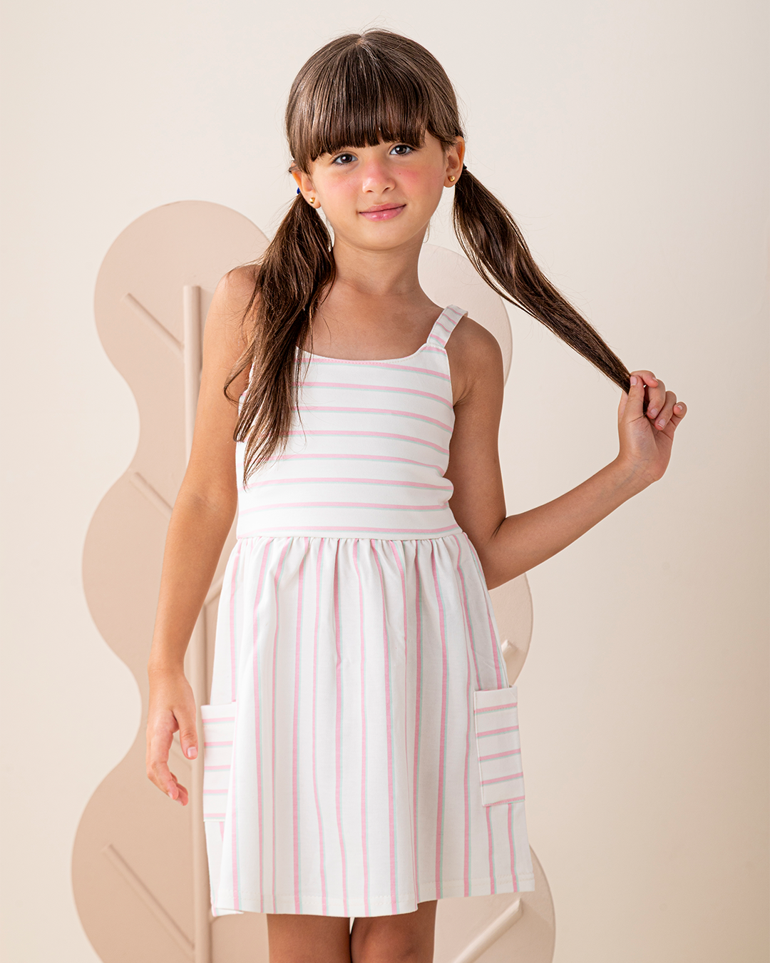 فستان حمالات سمر ميلتون  مخطط اهلا بالصيف