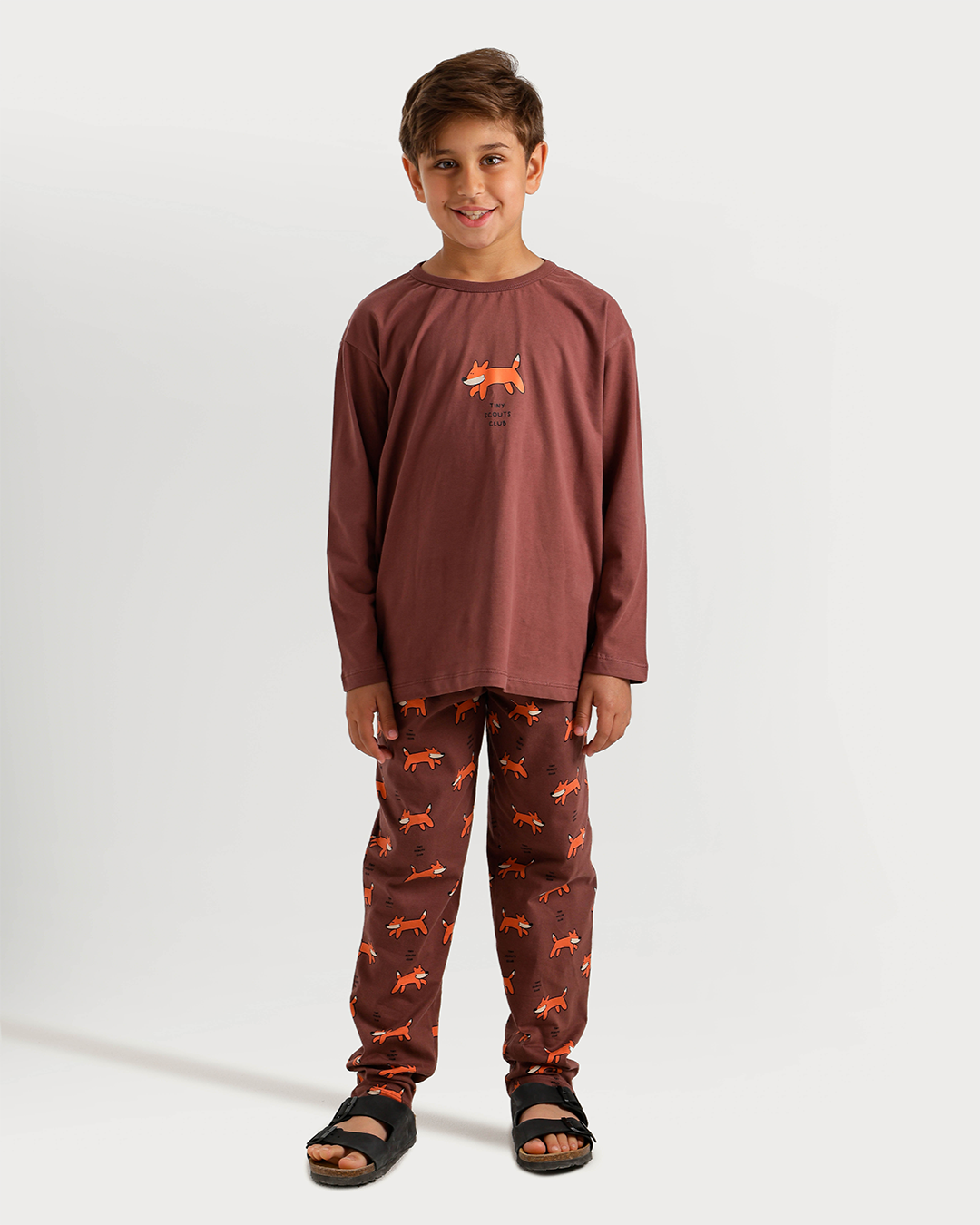 Wild Fox Pajama in Warm Colors