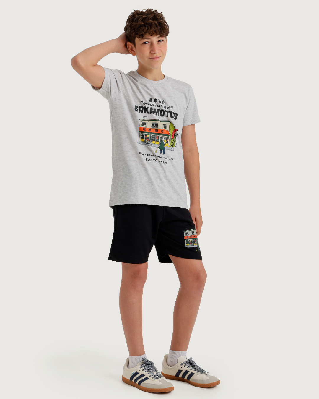 sakamoto بيجاما اولادي نص كم وشورت