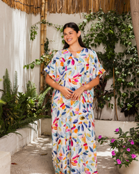 قميص فسكوز نص كم مشجر 54