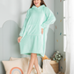 Kids wearable blanket with hoodie