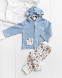 Hello F boys' pajamas, a cabochon T-shirt + printed pants