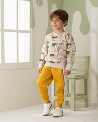Zoo Animals Boys' Melton Cotton Pajamas